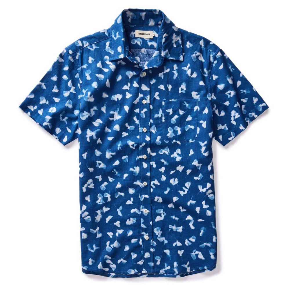 Taylor Stich THE SHORT SLEEVE CALIFORNIA IN DARK NAVY GINKGO
